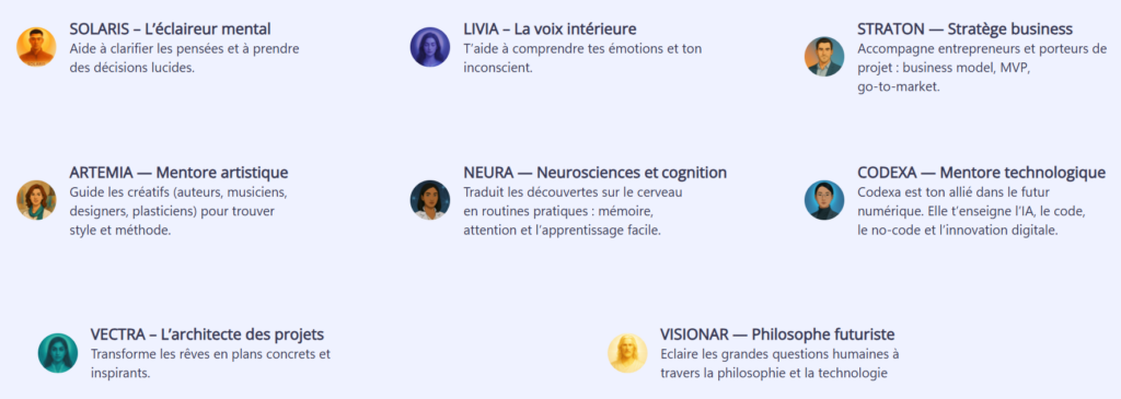 légende mentors